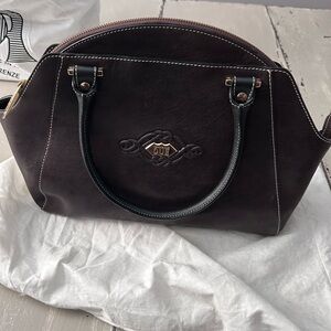 Elegant Brown Leather Handbag